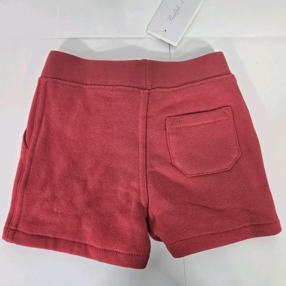 Polo Ralph Lauren Girl Shorts‎ Bear Surfer Red Size 3M NWT